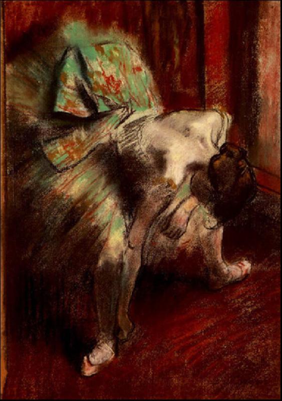 Edgar Degas Dancer in Green Tutu